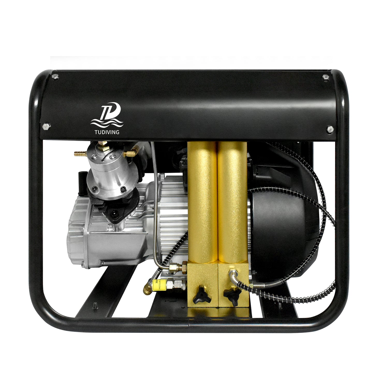 TUDIVING-4500Psi CPC Air Compressor,Scuba Tank Compressor Built-in Two Stage Water-Oil Filter,Compressor for Scuba Diving/Firefighting/Paintball