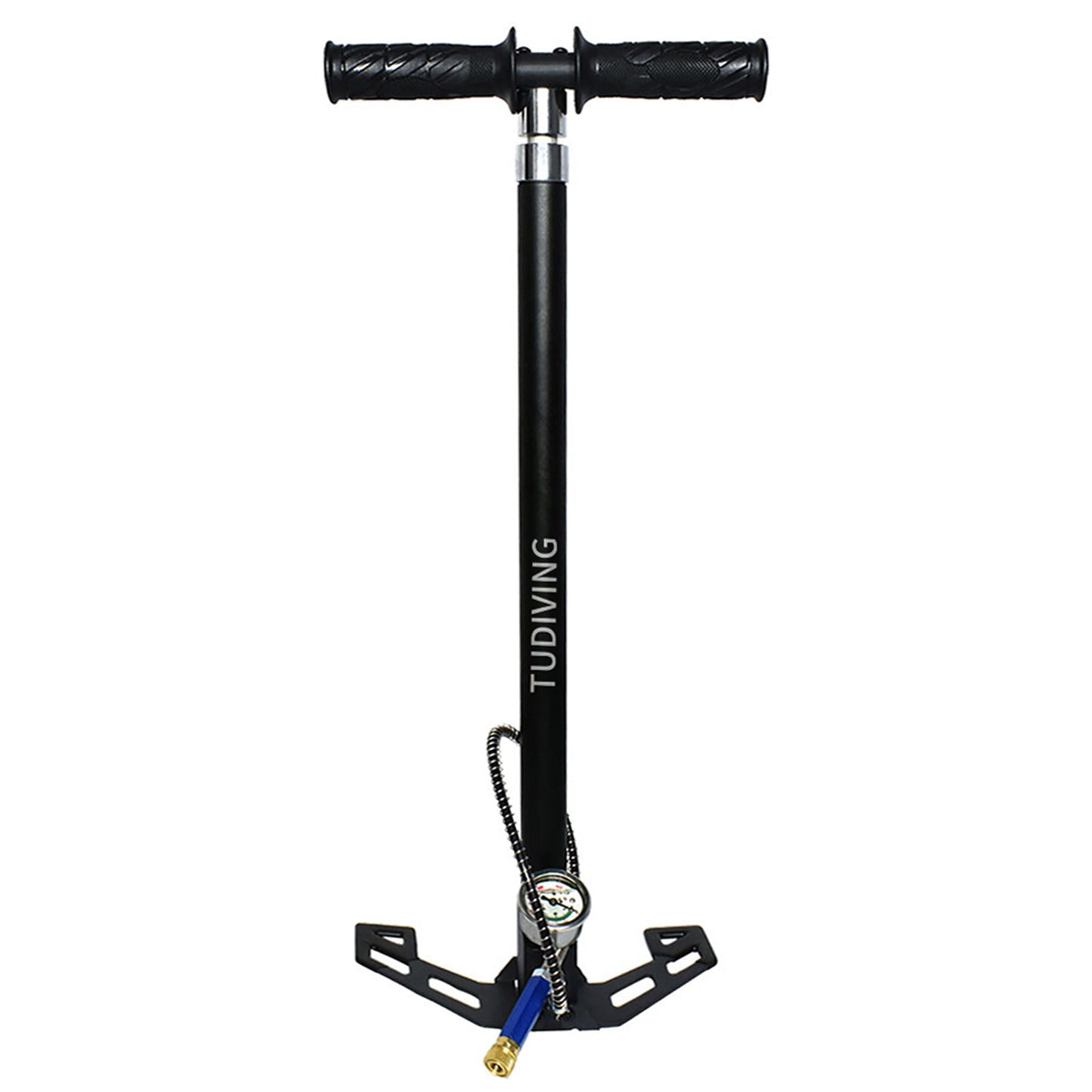 TUDIVING-4500Psi High Pressure Hand Pump,PCP Air Pump,Stainless Steel 4 Stages pcp Hand Pump for Filling Diving Tank,Air Rifles,Paintball & Hunting