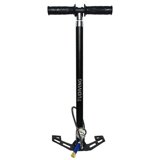 TUDIVING-4500Psi High Pressure Hand Pump,PCP Air Pump,Stainless Steel 4 Stages pcp Hand Pump for Filling Diving Tank,Air Rifles,Paintball & Hunting