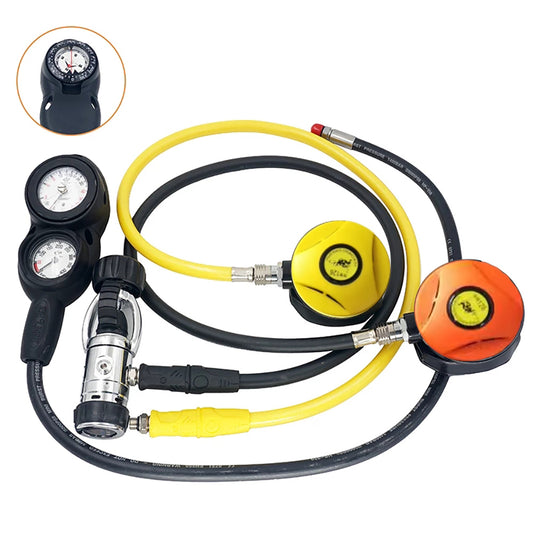 TUDIVING-Scuba Diving Breathing Regulator, Hookah Dive Regulator, Pressure Reducer, Underwater Dive Mouth Bite, Scuba Diving Regulator