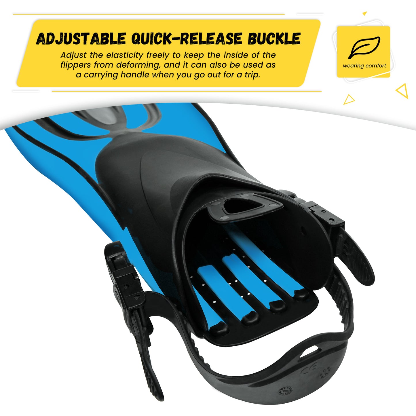 Portable Snorkeling Gear for Adults,Diving Mask Snorkel Diving Fins Three-Piece Set,Travel Size Snorkeling Gear for Swimming,Snorkeling and Diving