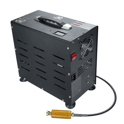 TUDIVING-4500Psi/300Bar Diving High Pressure Compressor,800W Dual-Cylinder PCP Air Compressor,Auto Stop,Scuba Compressorfor Fill a 2L Diving Tank