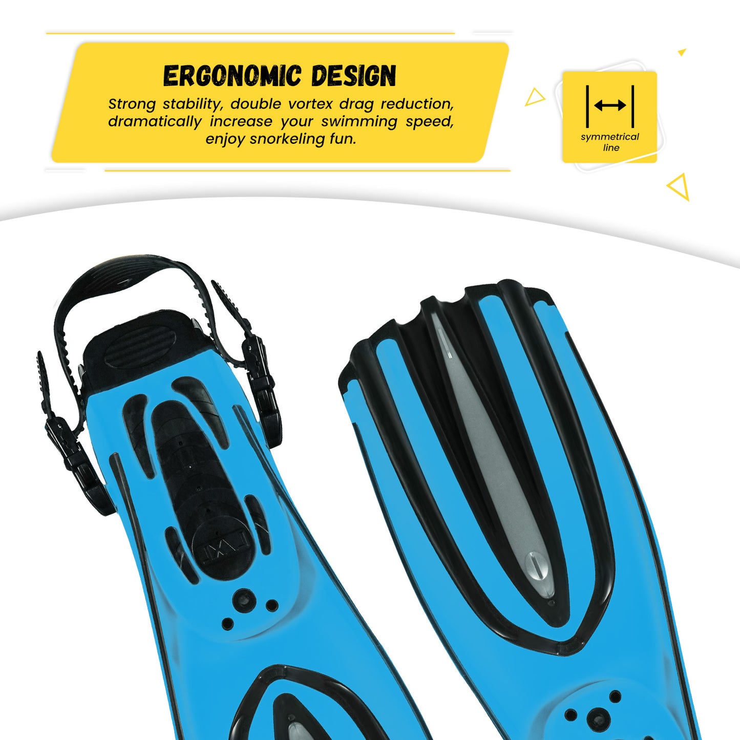 Portable Snorkeling Gear for Adults,Diving Mask Snorkel Diving Fins Three-Piece Set,Travel Size Snorkeling Gear for Swimming,Snorkeling and Diving