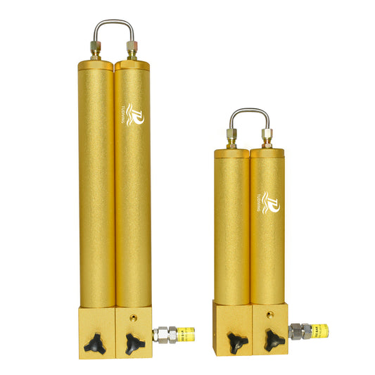 TUDIVING-4500Psi Pcp Compressor Oil Water Separator,Two Stage Filtration Air Filter with Anti-Explosion Valve for Scuba Diving High Pressure Air Compressor