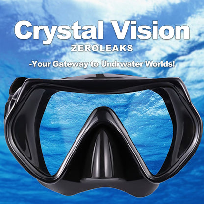TUDIVING Adult Snorkel and Mask Set, Snorkeling Combo with Mask and Snorkel, Yellow