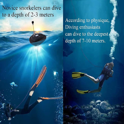 TUDIVING-Portable Scuba Diving Ventilator with BCD System,Rechargeable Diving Hookah System,Support 3.5H Tankless Scuba Diving System