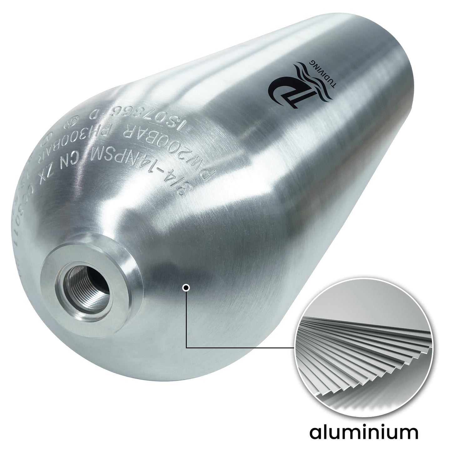 TUDIVING-11.1L Scuba Diving Tank,80CF Aluminum Diving Cylinder,4500psi Pcp Air Tank,Diving Bottle with Inflation Valve