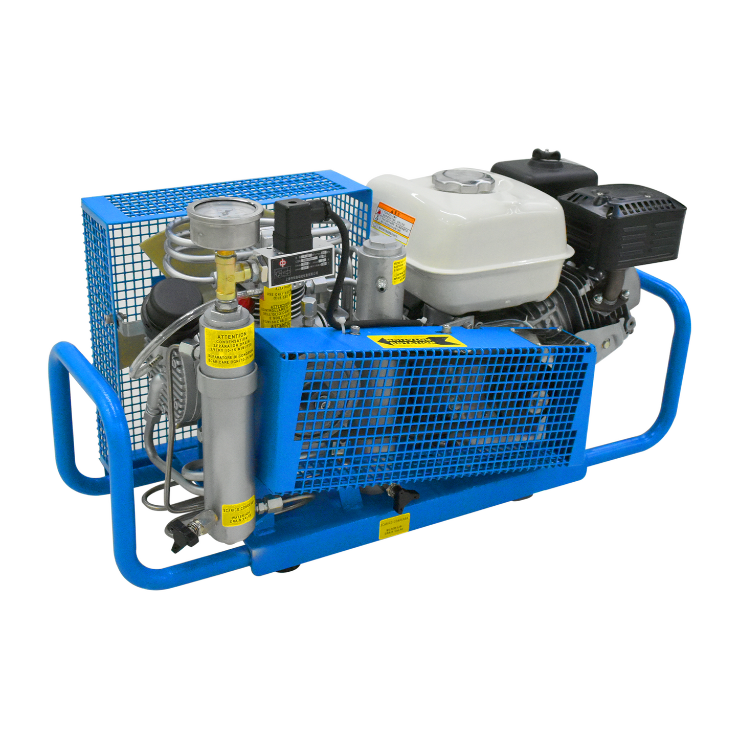 TUDIVING 4500Psi 300Bar High Pressure Diving Compressor Gasoline Drive,Scuba Compressorfor Scuba Diving Water Sport Paintball