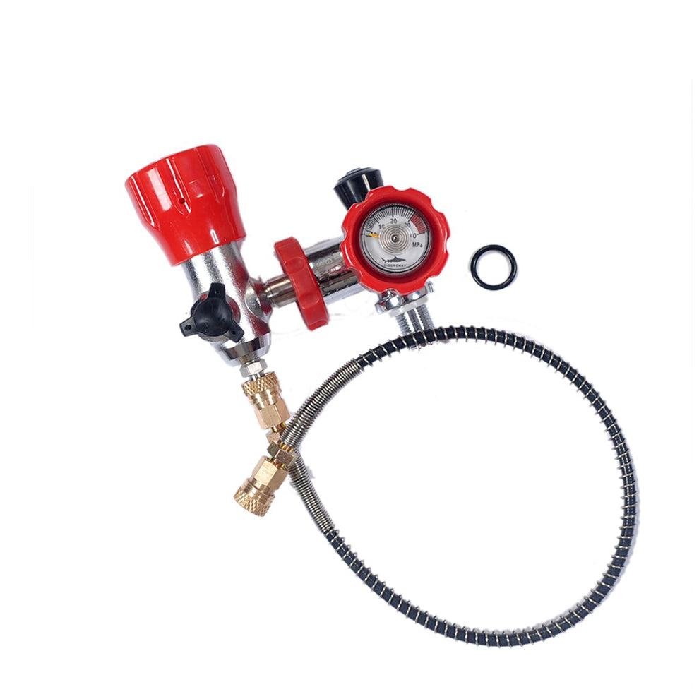 TUDIVING-DIN Valve Scuba Diving Adapter Filling Station,Diving Aluminum Cylinder Large to small Bottle Valve,Scuba Diving Valve for Air Tank M18x1.5
