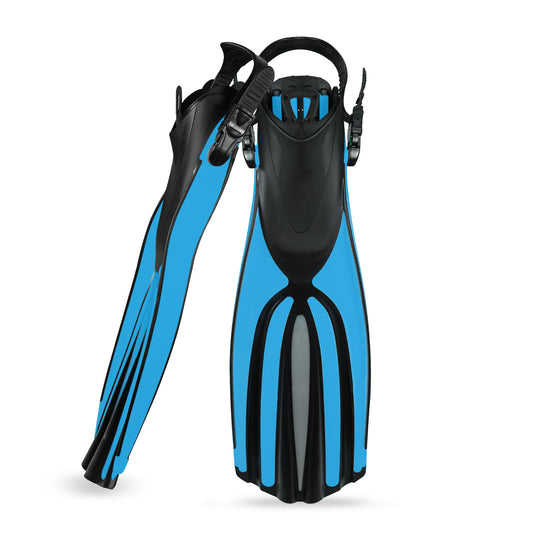TUDIVING-Diving Fins Long Silicone Flippers Swim Equipment Snorkel Fins New Professional Scuba Fins Adults Men Women