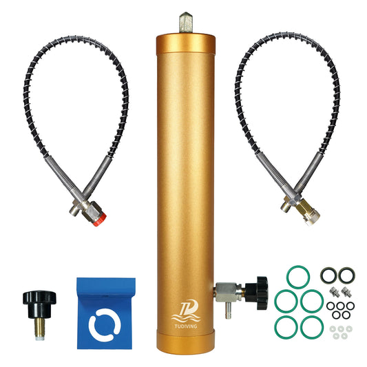 TUDIVING-30Mpa High Pressure Air Filter, Molecular Sieve Submersible Separator,External Oil Water Separator, Filtration for Air Compressor Pcp Hand Pump