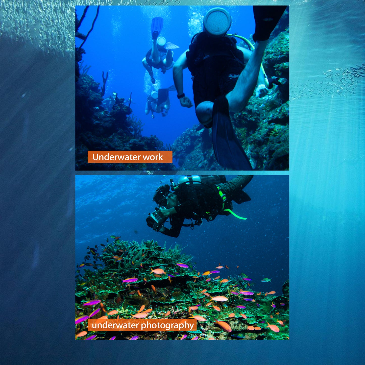 TUDIVING-Professional Tankless Diving System,Portable Rechargeable Hookah Dive System with 50ft Hose & Breathing Regulator,7-10h Waterproof Double Use Scuba Diving System(LY700 Double Use)