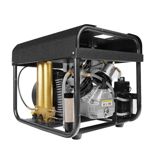 TUDIVING-Portable Scuba Tank Compressor,Built-in Water Cooling and Filtration System,Auto Stop Version Pcp Compressor,Scuba Compressor for Filling Scuba Diving Tank Paintball Air Rifle 110V-220V(TXEDT032)
